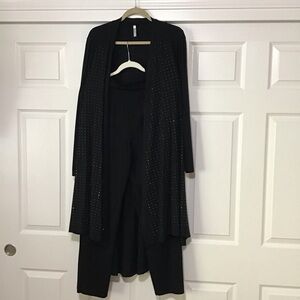 Blue Sky Black Outfit with Silver Accents